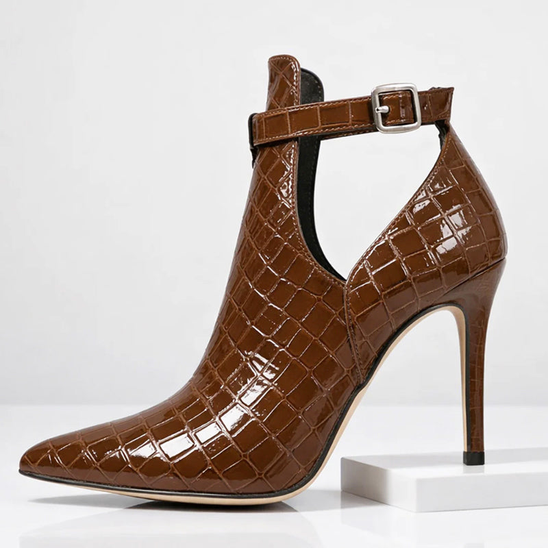 Brooklyn - Women's Pointed-Toe Ankle-Strap Dress Booties