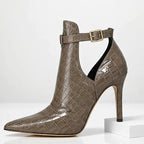 Brooklyn - Women's Pointed-Toe Ankle-Strap Dress Booties