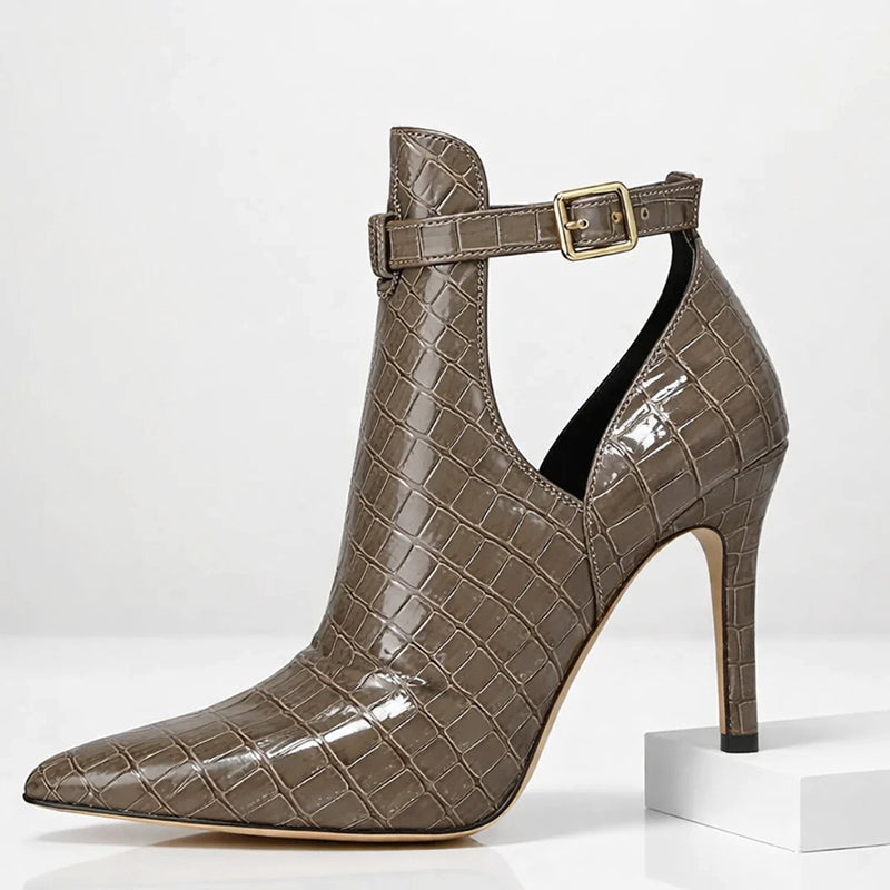 Brooklyn - Women's Pointed-Toe Ankle-Strap Dress Booties