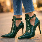 Brooklyn - Women's Pointed-Toe Ankle-Strap Dress Booties
