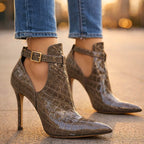 Brooklyn - Women's Pointed-Toe Ankle-Strap Dress Booties