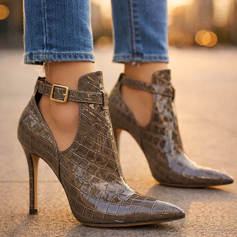 Brooklyn - Women's Pointed-Toe Ankle-Strap Dress Booties