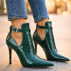 Brooklyn - Women's Pointed-Toe Ankle-Strap Dress Booties