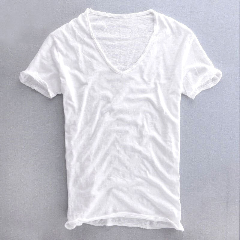 Bryce - Men's Cotton Casual V-Neck T-Shirt