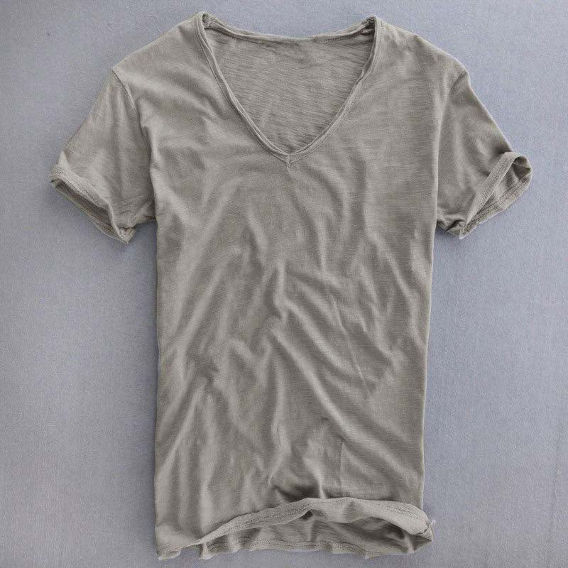 Bryce - Men's Cotton Casual V-Neck T-Shirt