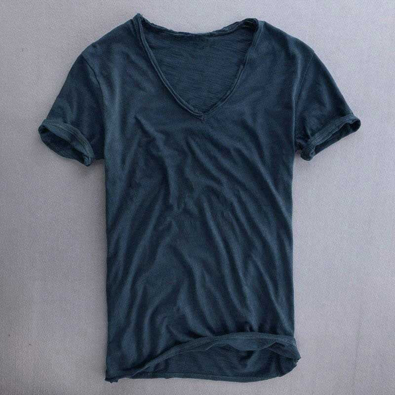 Bryce - Men's Cotton Casual V-Neck T-Shirt