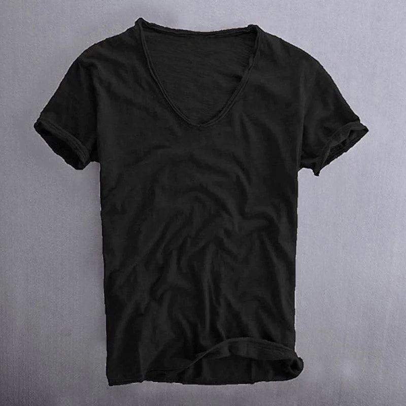 Bryce - Men's Cotton Casual V-Neck T-Shirt