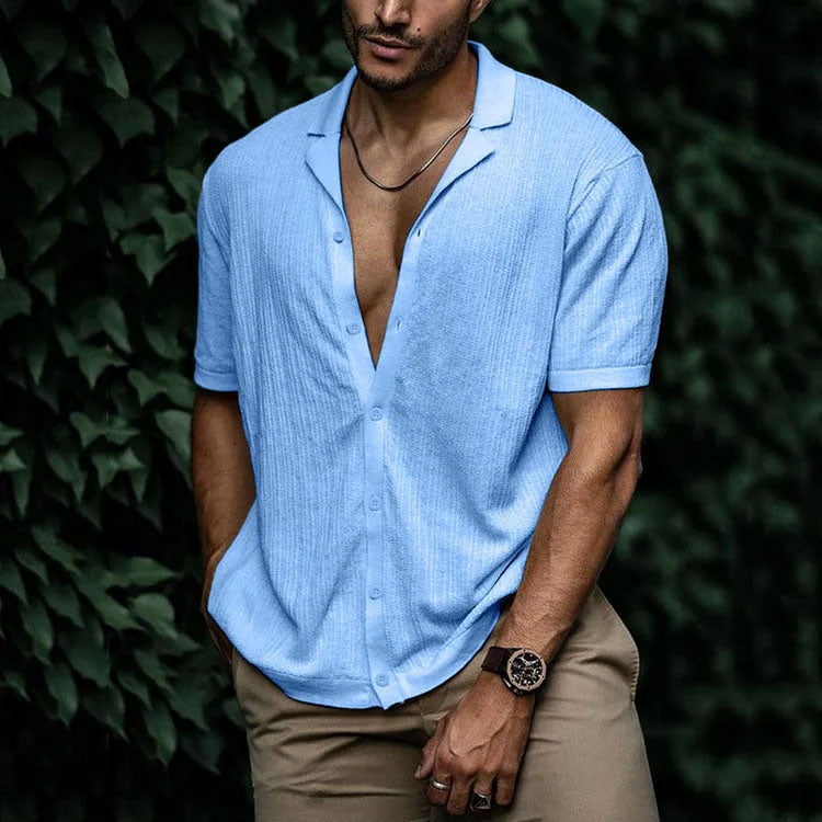 Caleb - Men's Relaxed Camp Collar Shirt