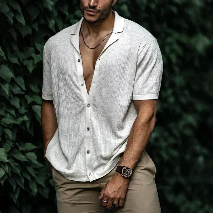 Caleb - Men's Relaxed Camp Collar Shirt