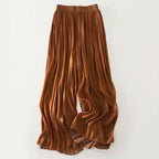 Callie - Women’s Satin-Look Pleated Wide-Leg Pants