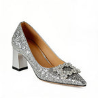 Candice - Women's Embellished Glitter Pointed Heels