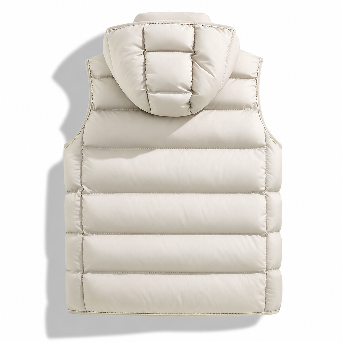 Carl - Men's Hooded Puffer Vest with Zip Front