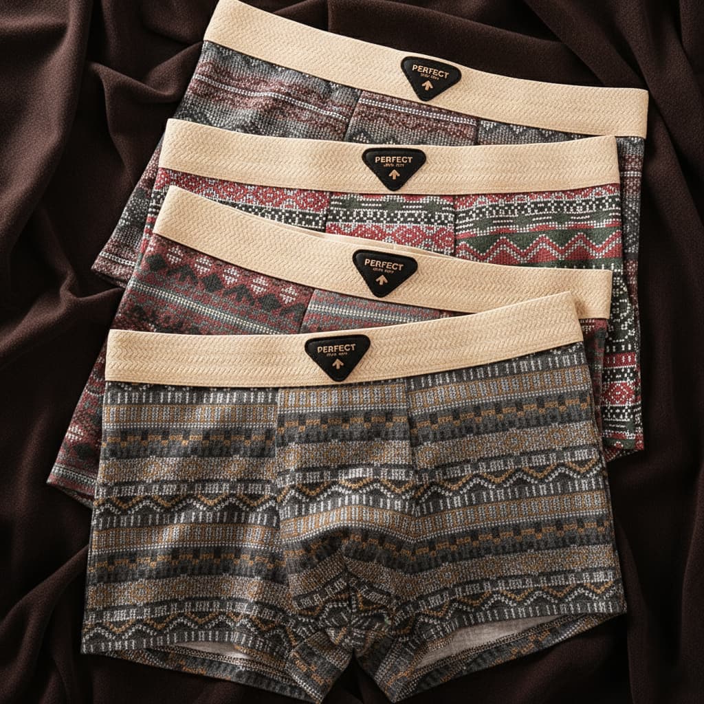 Carlo - Men's Patterned Boxer Briefs