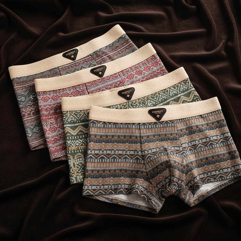 Carlo - Men's Patterned Boxer Briefs