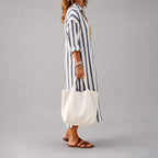 Cecelia - Women's Striped Collared Midi Shirt Dress