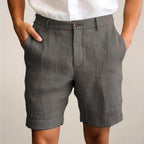Chase - Men's Linen Blend Pleated Dress Shorts