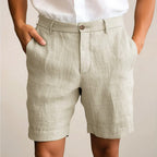 Chase - Men's Linen Blend Pleated Dress Shorts