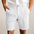 Chase - Men's Linen Blend Pleated Dress Shorts
