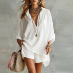 Chloe - Women's Boho Shirt and Shorts Set