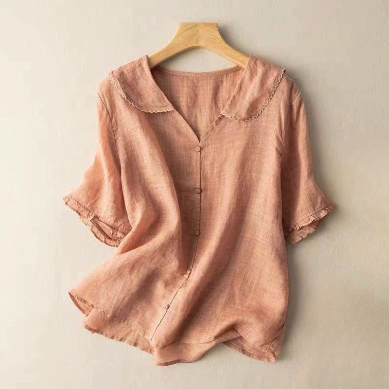 Chloe - Women's Ruffle Collar Blouse