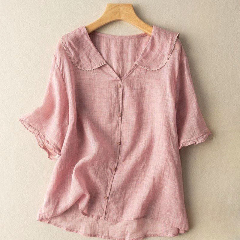 Chloe - Women's Ruffle Collar Blouse