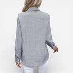 Chloe - Women's Tailored Button-Up Collared Blouse