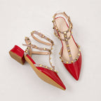Clara - Women's Pointed-Toe Cage Ankle-Strap Heels