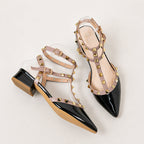 Clara - Women's Pointed-Toe Cage Ankle-Strap Heels