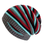 Cortina - Striped Knit Slouchy Beanie