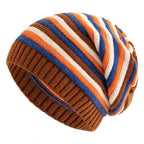 Cortina - Striped Knit Slouchy Beanie