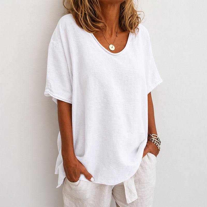 Courtney - Women's Scoop Neck Short Sleeve Top