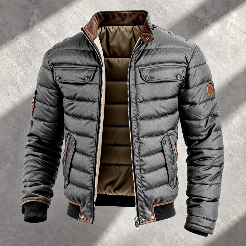Dakota - Men's Multi-Pocket Quilted Puffer Jacket