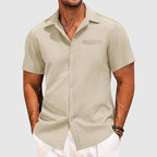 Decker - Men's Short-Sleeve Welt Pocket Casual Shirt