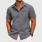 Decker - Men's Short-Sleeve Welt Pocket Casual Shirt