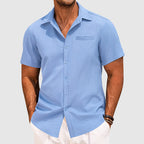 Decker - Men's Short-Sleeve Welt Pocket Casual Shirt