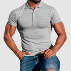 Dustin - Men's Classic Button Collared Polo T-Shirt