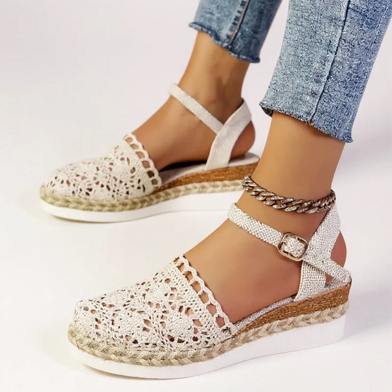 Elena - Women's Crochet Summer Espadrilles