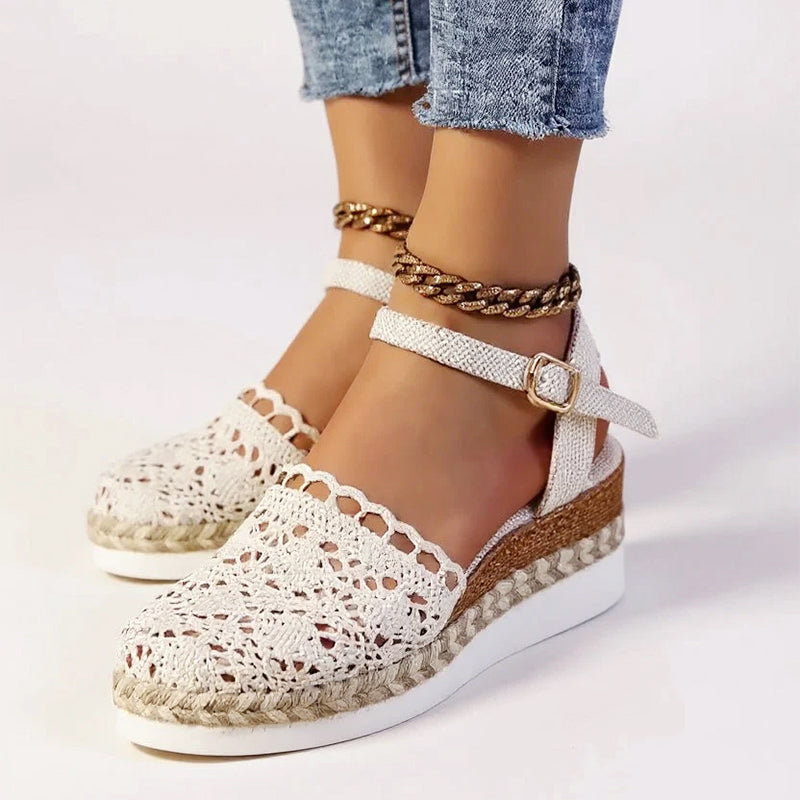 Elena - Women's Crochet Summer Espadrilles