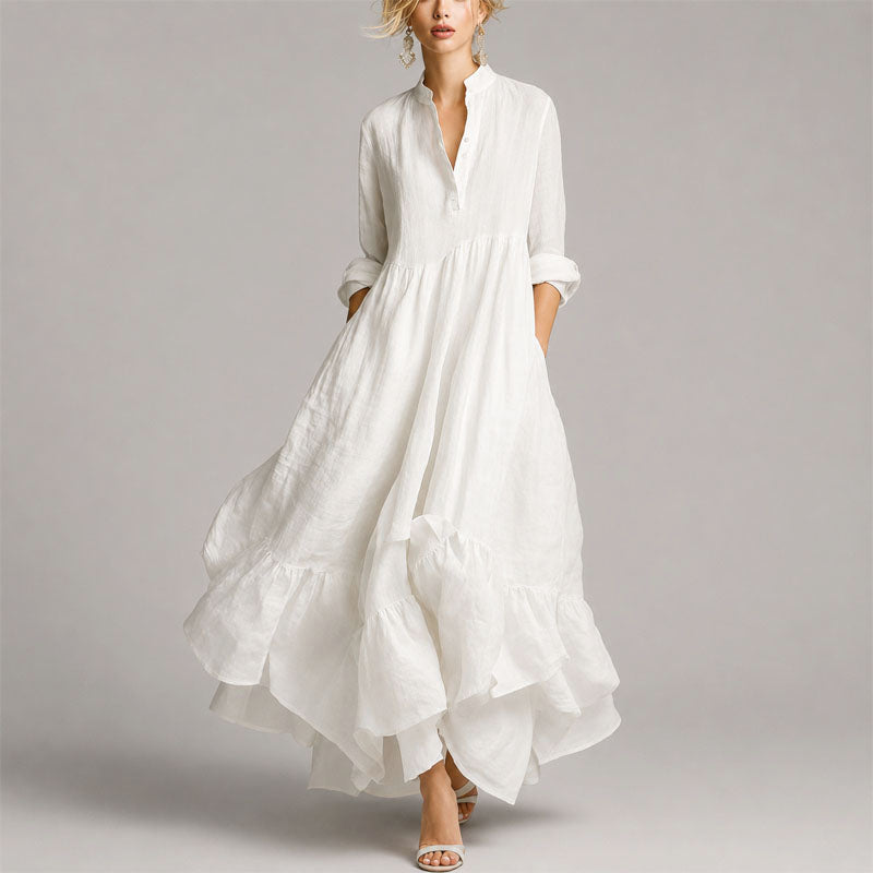 Elena - Women's Flowing Tiered Maxi Dress
