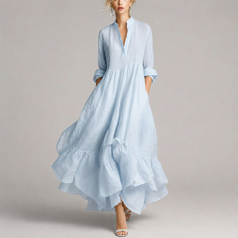 Elena - Women's Flowing Tiered Maxi Dress