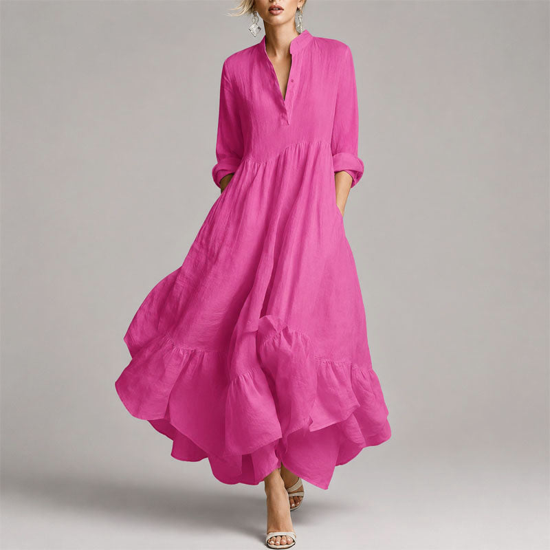 Elena - Women's Flowing Tiered Maxi Dress