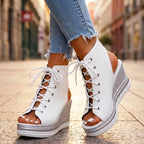 Emerie - Women’s Lace-Up Wedge Sandals