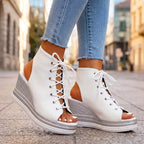 Emerie - Women’s Lace-Up Wedge Sandals