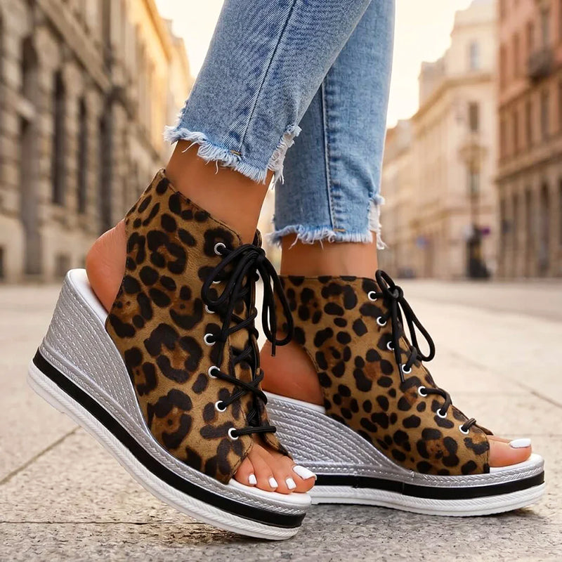 Emerie - Women’s Lace-Up Wedge Sandals