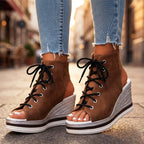 Emerie - Women’s Lace-Up Wedge Sandals