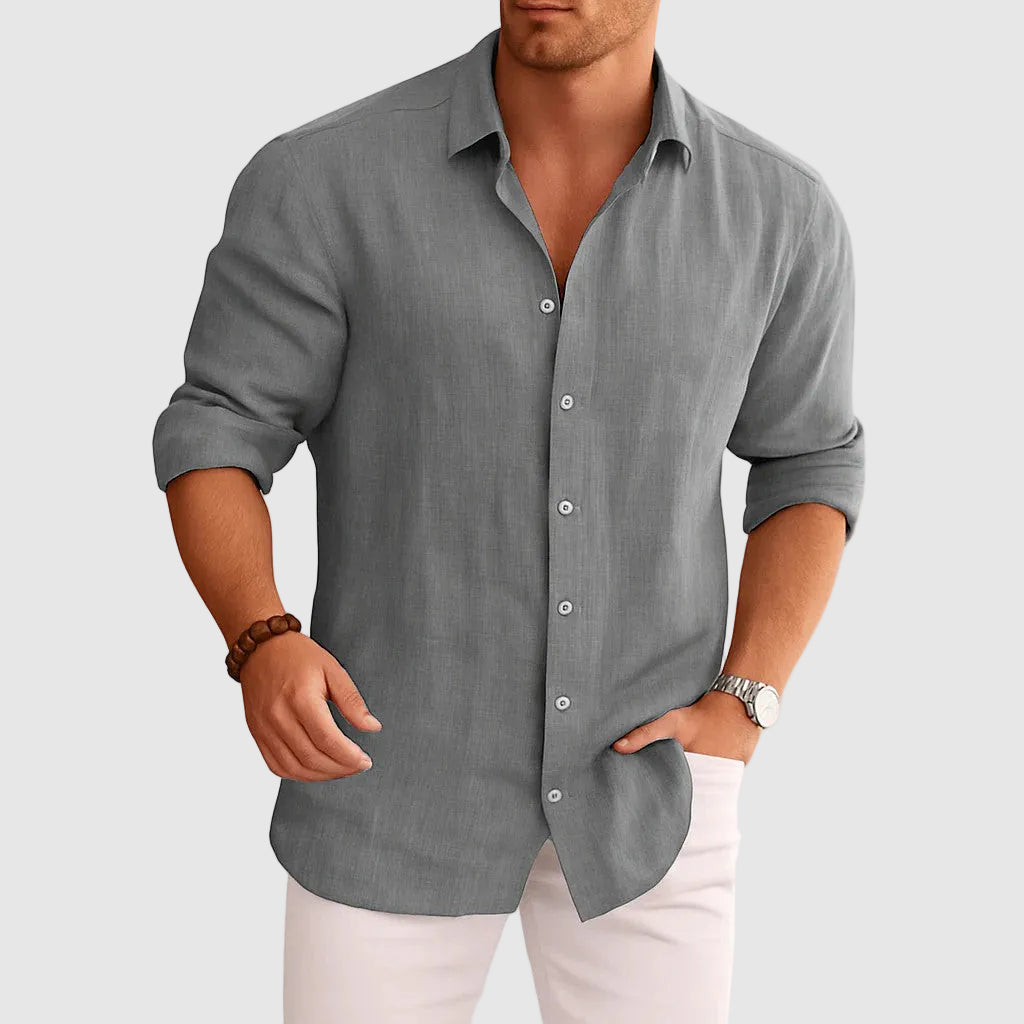 Ethan - Men's Smart-Casual Shirt with Classic Collar