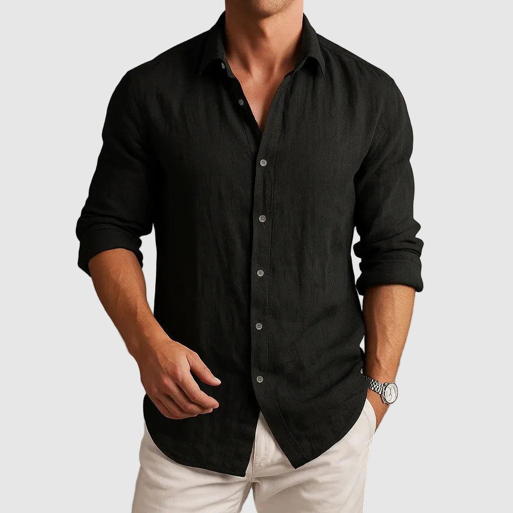 Ethan - Men's Smart-Casual Shirt with Classic Collar