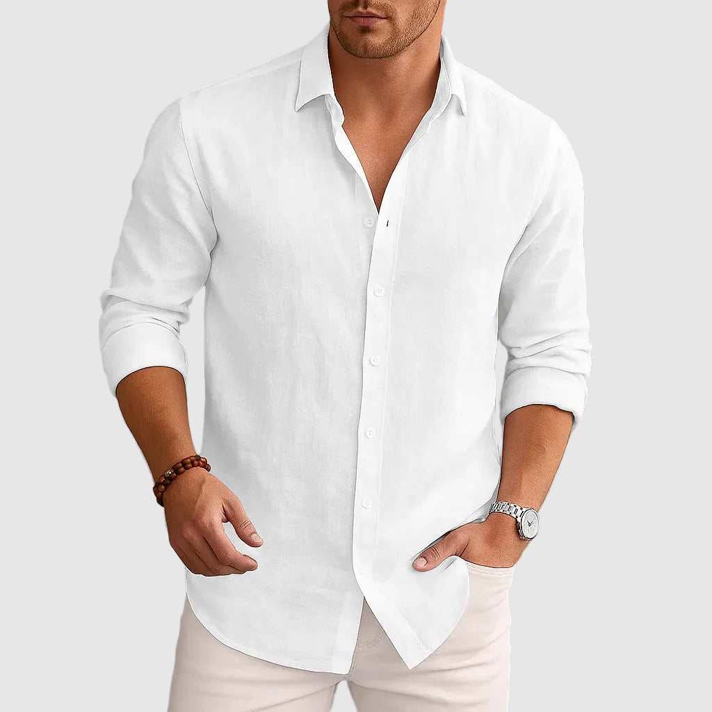 Ethan - Men's Smart-Casual Shirt with Classic Collar