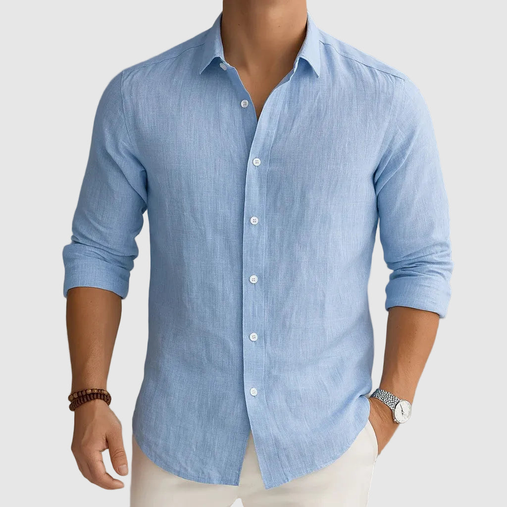 Ethan - Men's Smart-Casual Shirt with Classic Collar