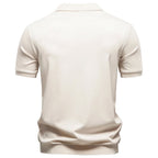 Ewan - Men's Minimal Collar Polo Shirt